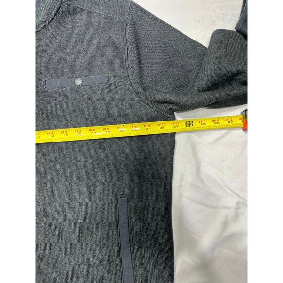 Eddie Bauer Men’s M Gray Snap Mock Fleece Pullover Sweater Polyester Casual - Picture 6 of 9